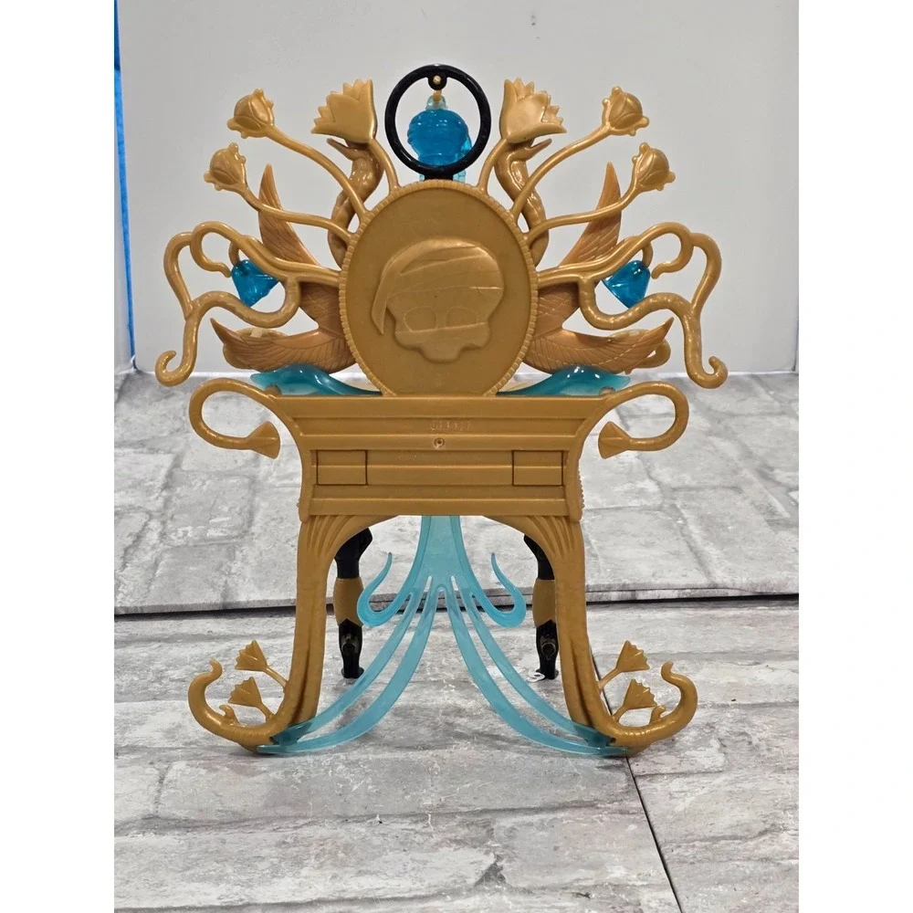 Mattel Monster High Cleo de Nile Gold Anubis Vanity Table w Mirror‎ EUC